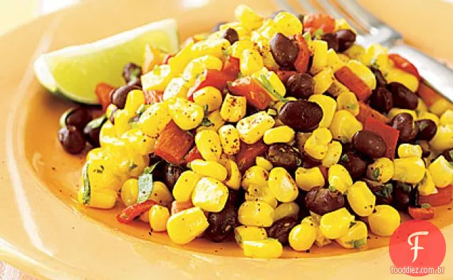 Salada de milho e Feijão Preto