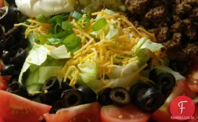 Salada De Taco De Três Etapas