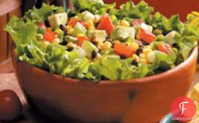 Salada De Abacate De Feijão Preto