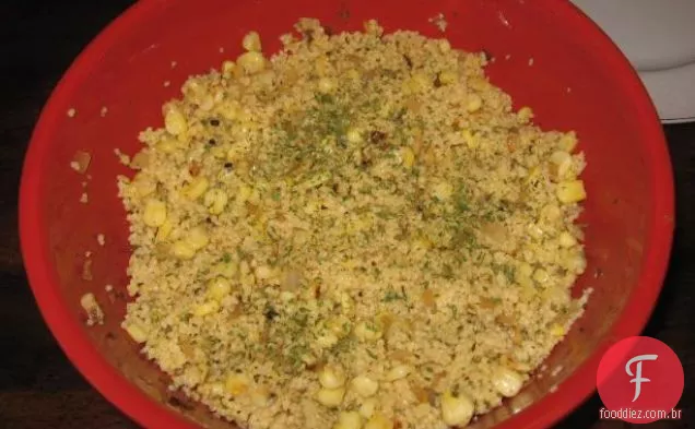 Salada de milho e cuscuz