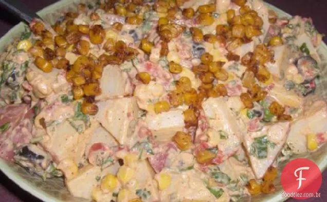 Salada De Batata Tex Mex Com Milho Assado