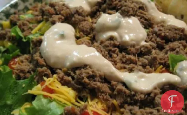 Salada Caesar Do Sudoeste Com Molho Cremoso De Chipotle