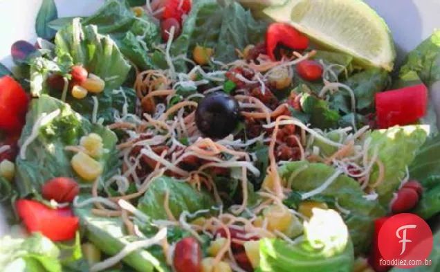 Excelente Salada De Taco (Diabético, Adequado Para Vegetarianos)