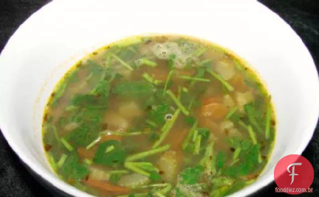Sopa De Lentilha Com Agrião