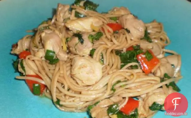 Frango com cebolinha e macarrão Soba (Ww)