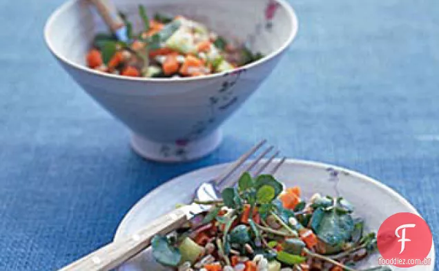 Salada de agrião e cevada