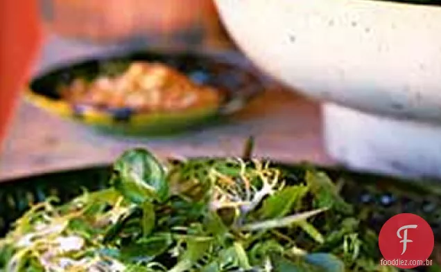 Frisée, agrião e Salada De Hortelã