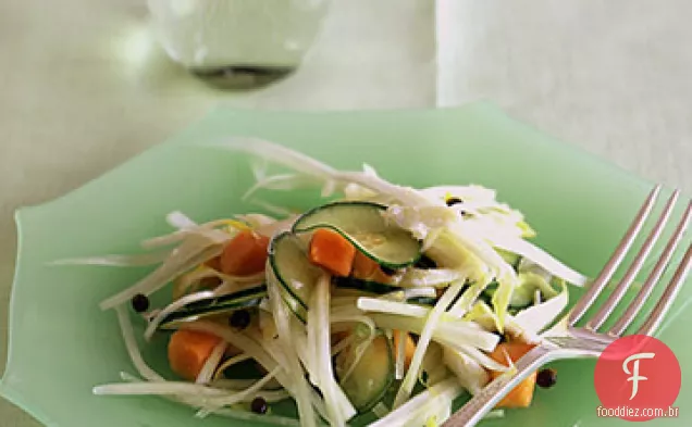 Papaia, Endive e salada de carne de caranguejo