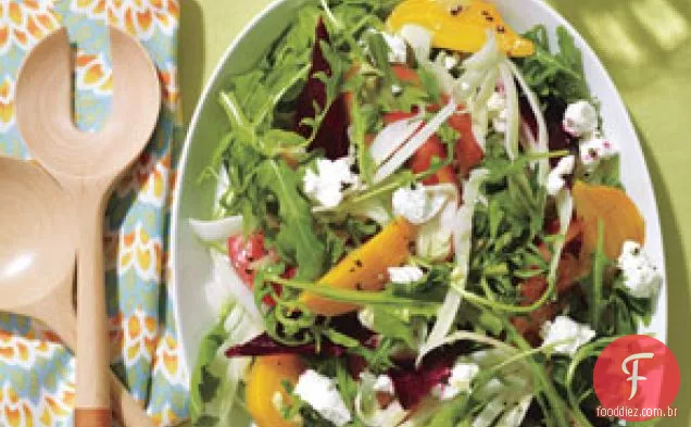 Salada Assada De Beterraba E Queijo De Cabra