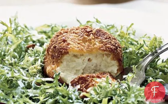 Salada De Queijo De Cabra Quente Crocante