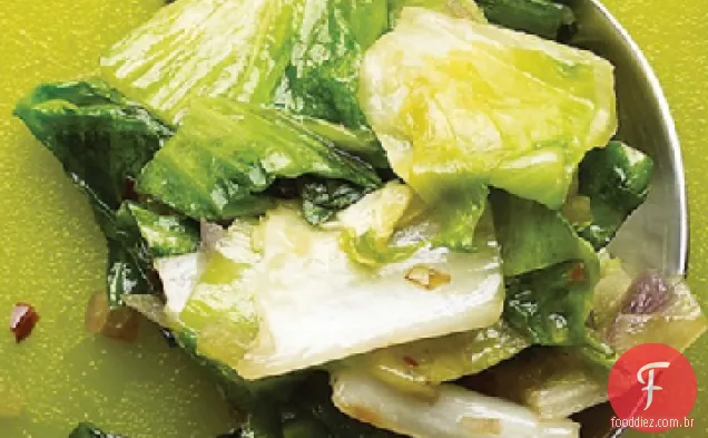 Escarole com cebola e limão