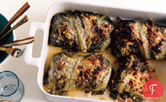 Escarola Recheada Com Arroz Mediterrâneo