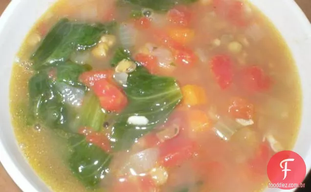 Salada de manga e arroz