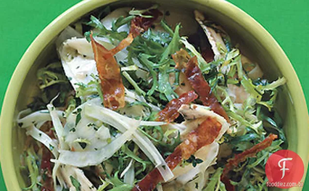 Alcachofra, erva-doce e salada crocante Prosciutto