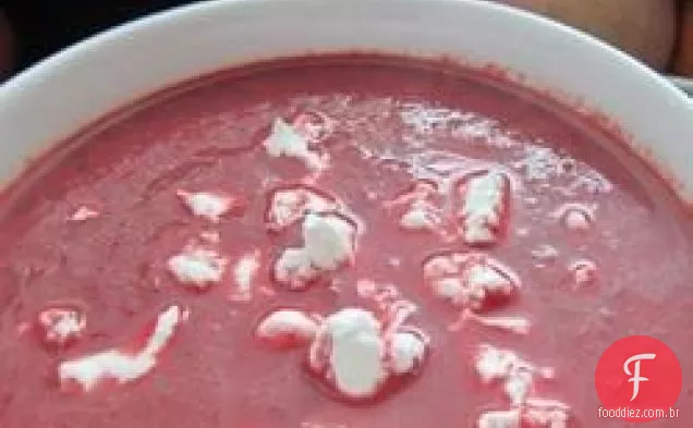 Beterraba Cremosa Com Sopa De Endro