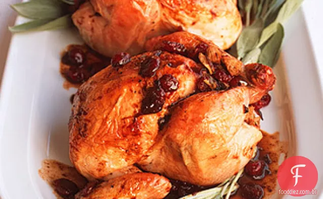 Cranberry-Stuffed Cornish Game Hens