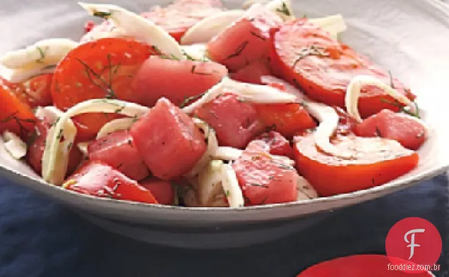 Salada de tomate e erva-doce