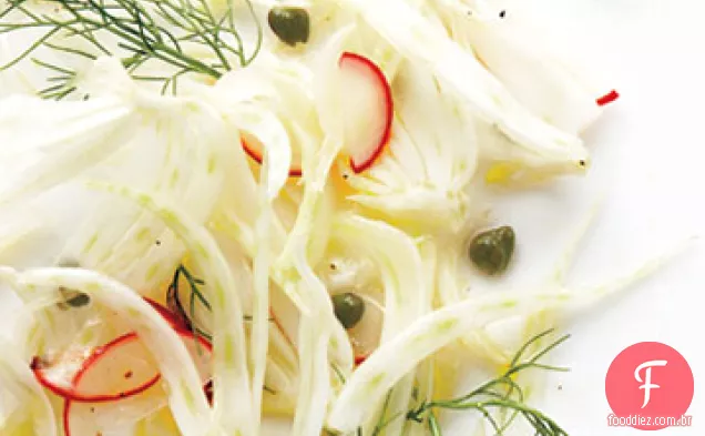 Salada de erva-doce e rabanete