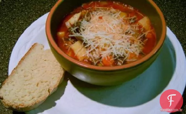 Sopa Vegetariana De Lentilha De Inverno