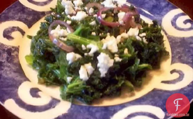 Queijo Feta, Couve E Cebola Vermelha
