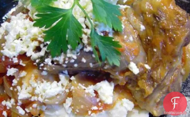Canelas de cordeiro com orégano e Feta
