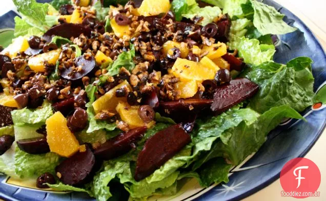 Salada De Beterraba, Laranja, Azeitona E Noz