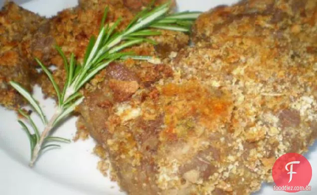 Costeletas de cordeiro laranja e alecrim