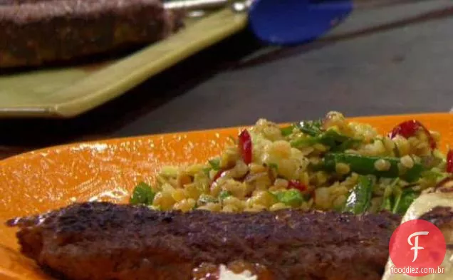Carne Moída Grelhada Kabobs