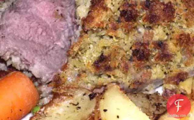 Rack De Cordeiro com crosta de sálvia