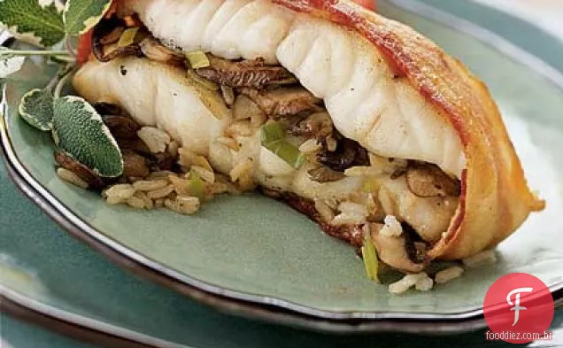 Roasted Mushroom-Stuffed Listrada Baixo