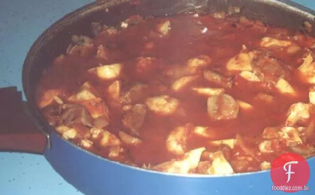 Ensopado de cordeiro, Alcachofra e tomate