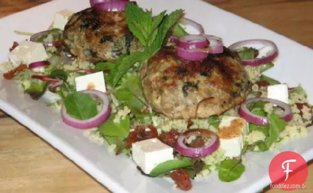 Cordeiro, Espinafre, Feta Hambúrgueres