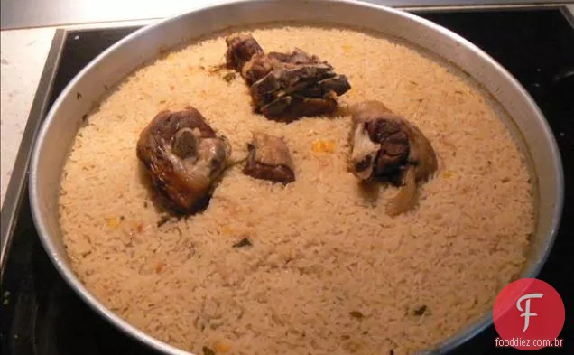 Cordeiro Assado Econômico Com Arroz