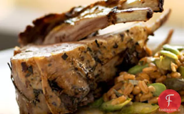 Receita torrada de cordeiro