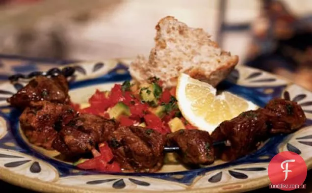 Brochettes de cordeiro