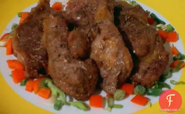 Bifes De Cordeiro Grelhados Com Alecrim E Tomilho