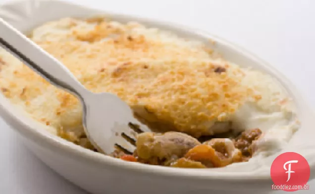 Moussaka de cordeiro e berinjela
