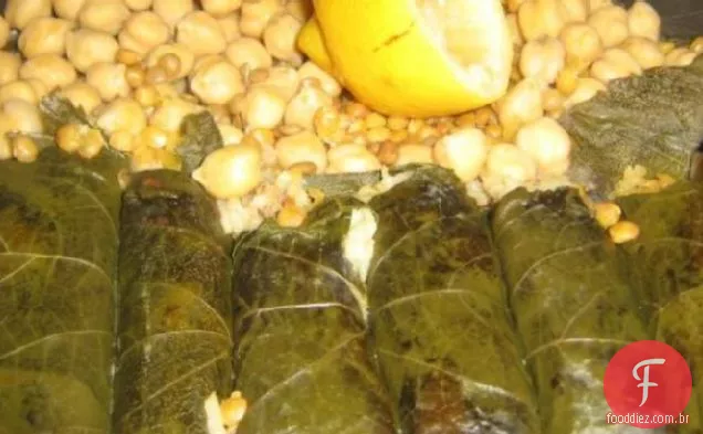 Folhas De Uva Recheadas (Dolmades)
