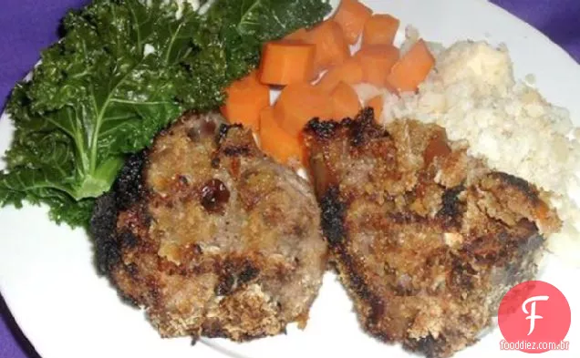 Costeletas de cordeiro n ' Chutney crust