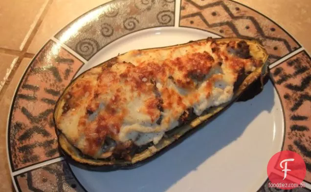 Berinjela Recheada Estilo Moussaka (Beringela)