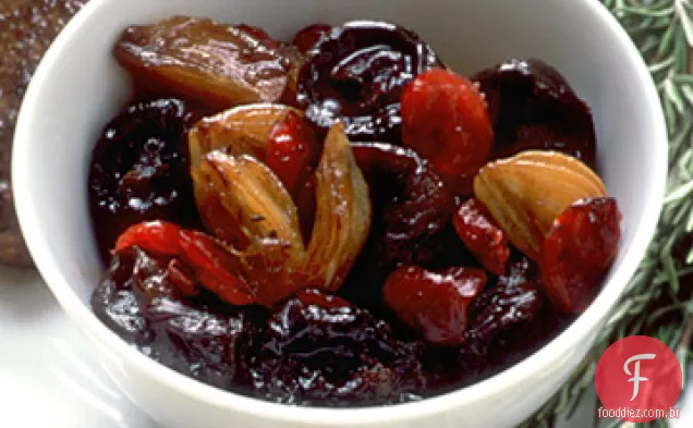 Costeletas de cordeiro com Chutney de ameixa