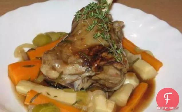Gigot a La Cuillère - Francês lento cozido colher Cordeiro