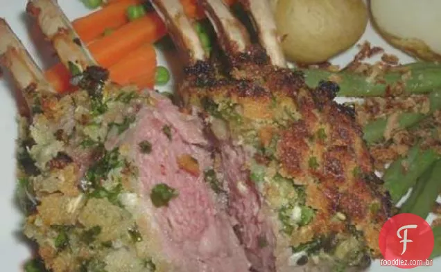 Assado Rack De Cordeiro com Persillade