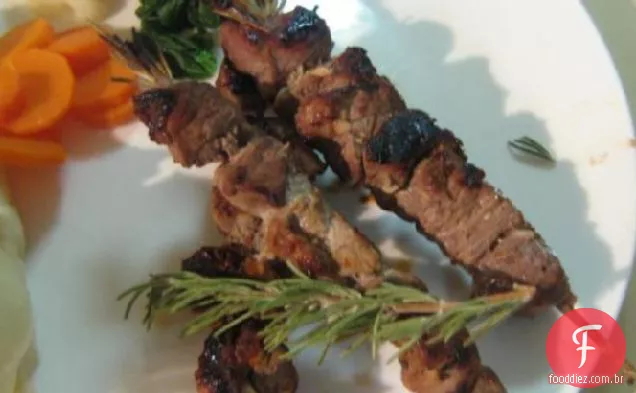 Kebabs De Cordeiro Temperados