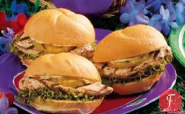 Sanduíches De Frango Luau