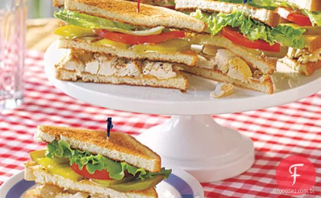 Sanduíches Do Chicken Salad Club