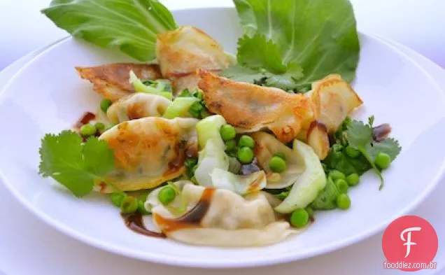 Potstickers Com Bok Choy