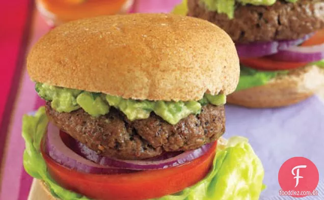 Bison Sliders com Guacamole