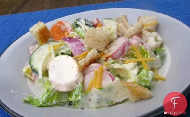 Gyros de frango com Salsa de pepino e Tsatsiki