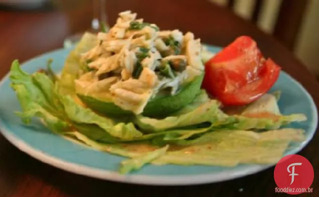 Abacate recheado com Crabmeat Maison ou salada de caranguejo fria